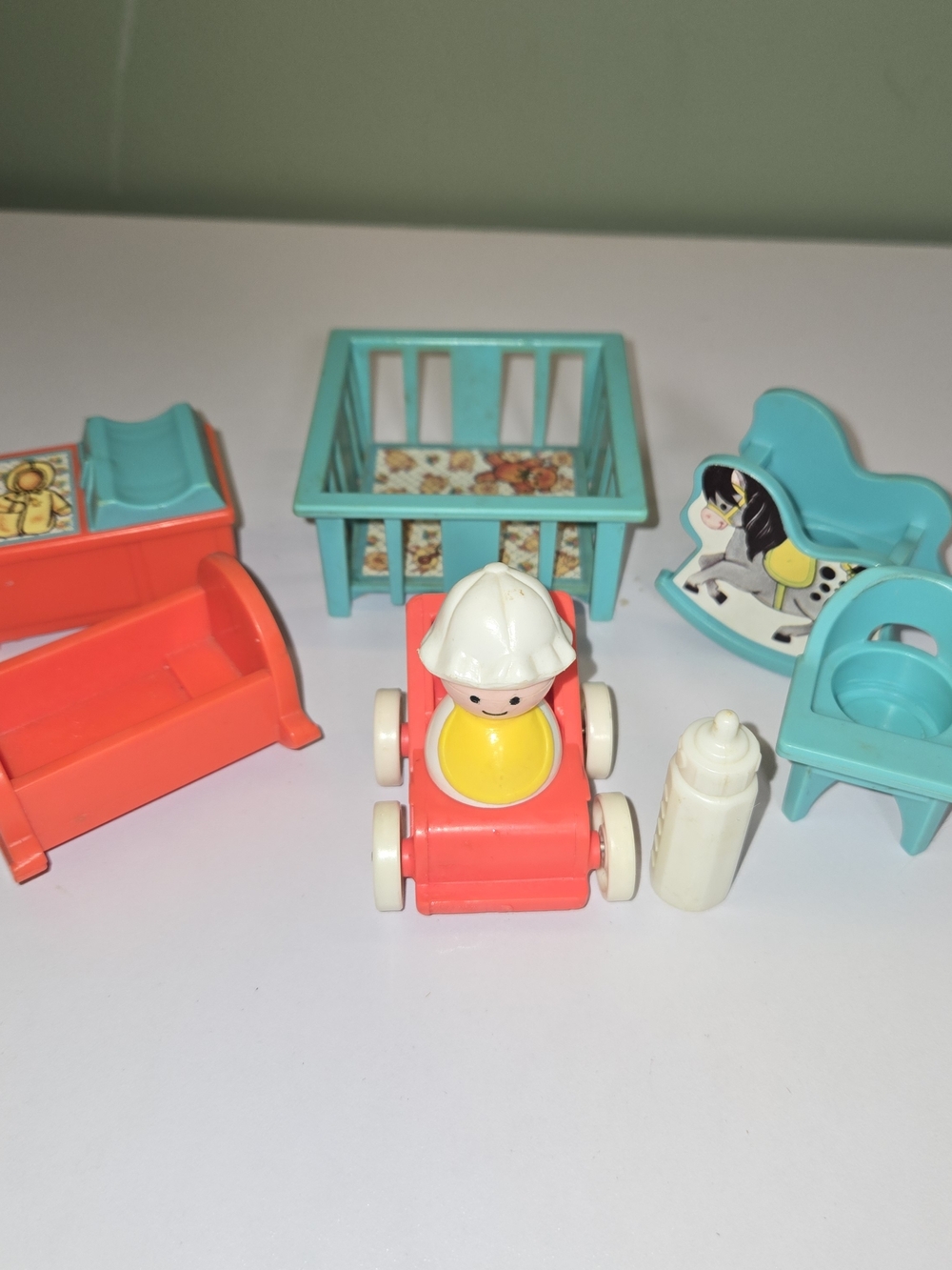 Vintage 1973 Fisher-Price Little People Nursery Set #761 - Excellent Condition
